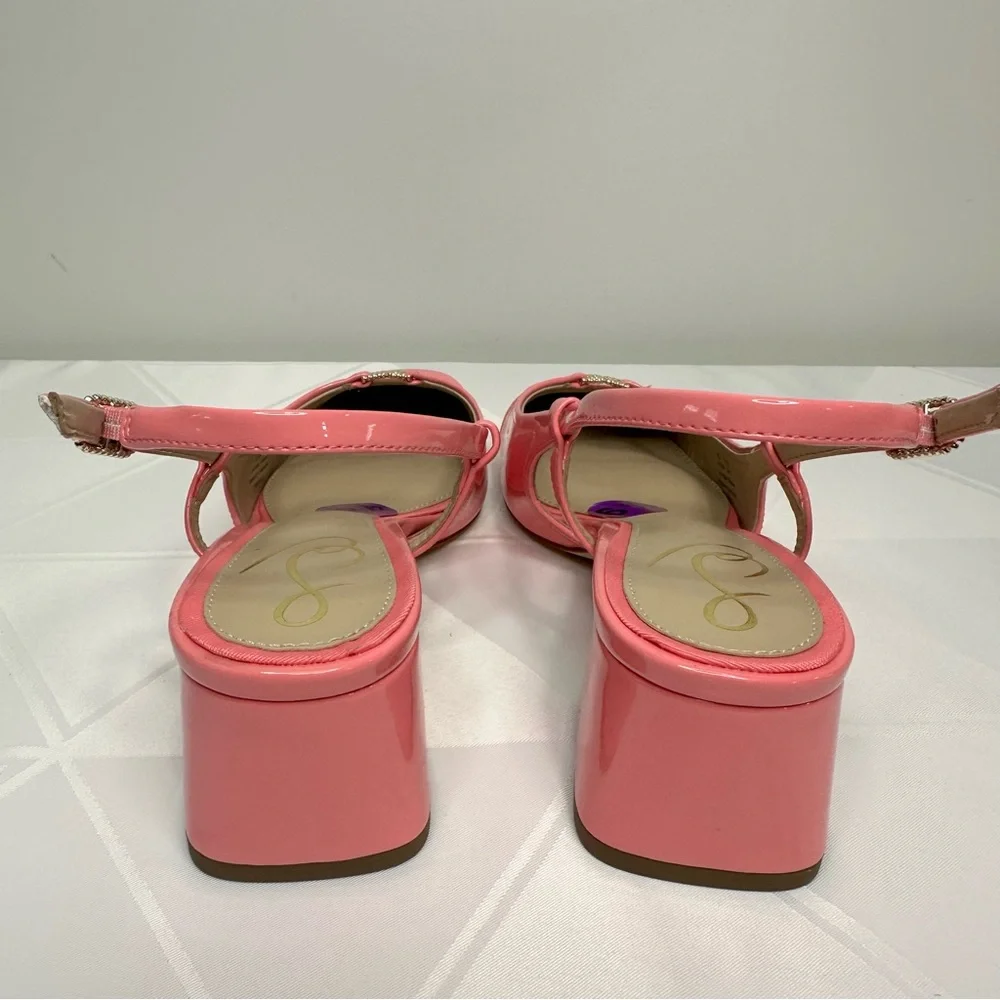 Sam Edelman Women's Tarra 2 Slingback Heel Pink Lotus Size 6.5 NWOB - Picture 4 of 10